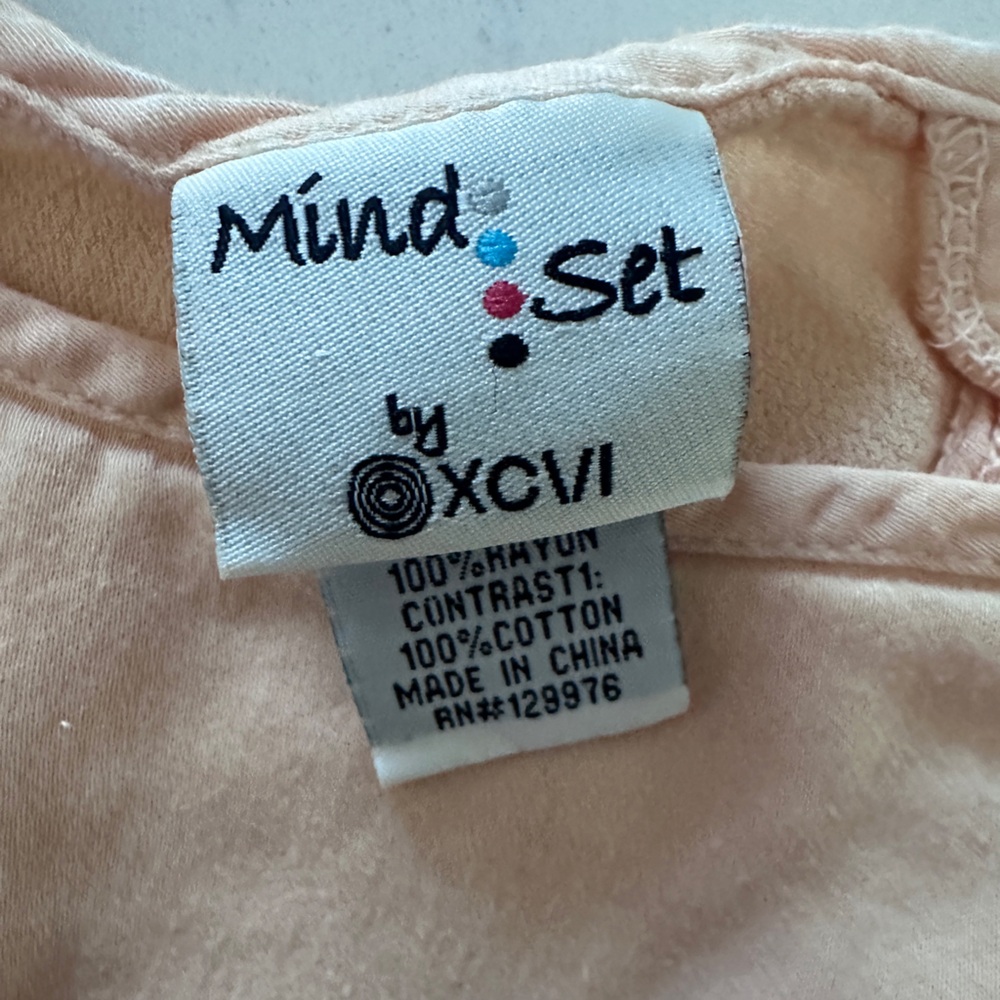 Women’s Mind Set by XCVI Beige Asymmetrical Scoop Neck Lace Trim Dress Size L - Picture 10 of 11